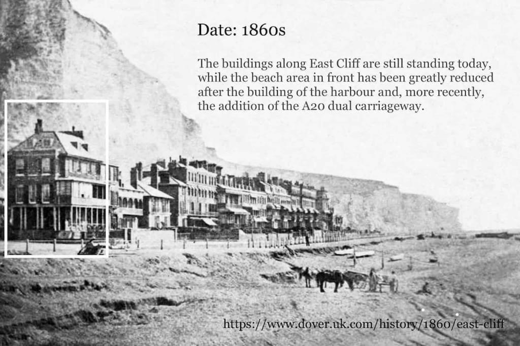 Flat 4 Marine Parade House, 1 East Cliff- Next To Dover Port, White Cliffs, Beach, Castle Exterior foto